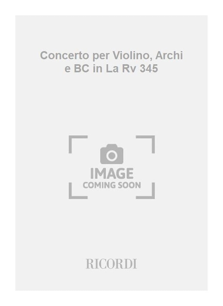 Concerti Per Vl., Archi E B.C.: In La Op.Ix N.2